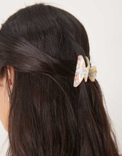 Pinza para el cabello pequeña naranja marmolado Helle Cheery de Sui Ava - view 1