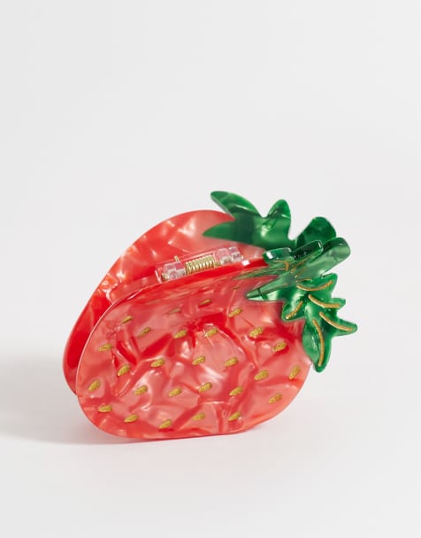 Pinza para el cabello roja con diseño de fresa Farm de Accessorize - view 1