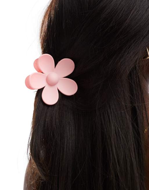 Pinza para el cabello rosa en forma de flor de South Beach x Misha Grimes, 2 de 4