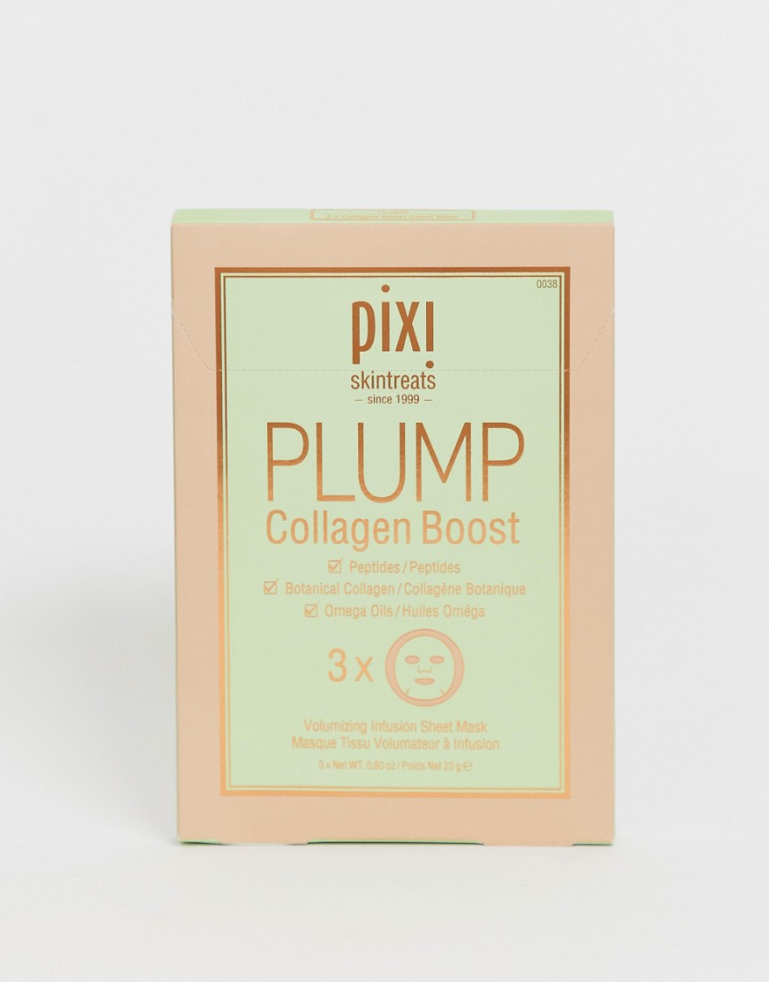 Pixi Collagen Plump Boost Sheet Masks x3-No Colour