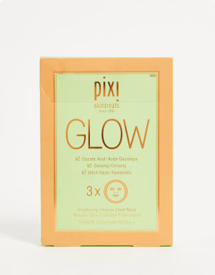 Pixi - Glow Boosting - Tuch-Gesichtsmaske mit Glykolsäure (3 Stck.)-Keine Farbe