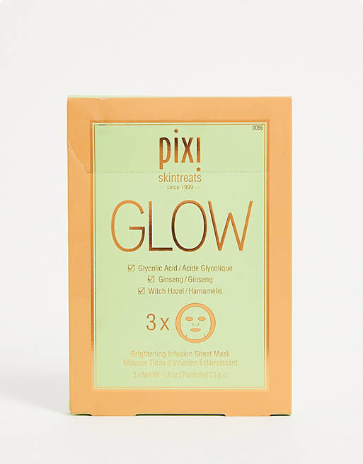 Pixi Glow Boosting Sheet Face Mask with Glycolic Acid (x3)