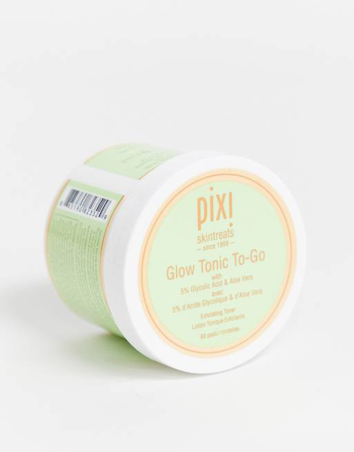 Pixi - Glow Tonic - 60 disques de lotion tonique avec 5 % d'acide glycolique, 4 de 4