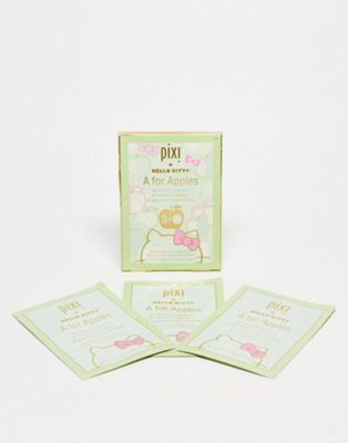 Pixi Hello Kitty A is for Apple Multi-Vitamin Infused Sheet Mask (Pack of 3)-No colour