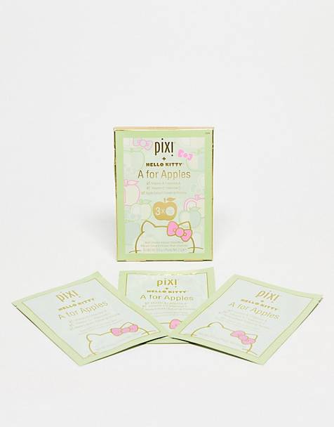 Pixi Hello Kitty A is for Apple Multi-Vitamin Infused Sheet Mask (Pack of 3)