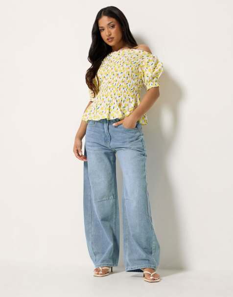 PixieGirl Petite balloon jeans in blue - view 1