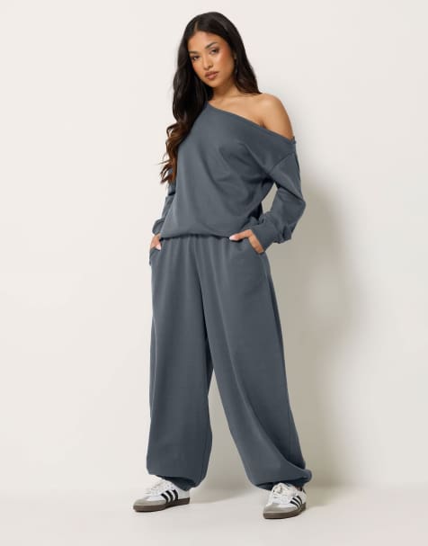 PixieGirl Petite balloon joggers in blue - view 1