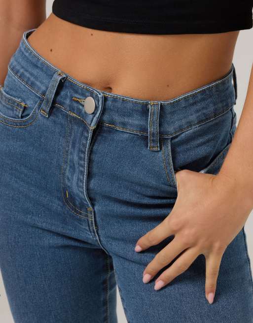 PixieGirl Petite bootcut jeans in blue, 4 of 4