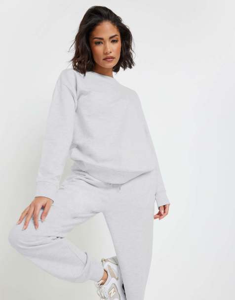 PixieGirl Petite crew neck sweatshirt in grey - view 1
