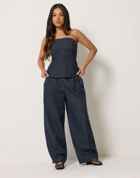 PixieGirl Petite denim co-ord set - view 1
