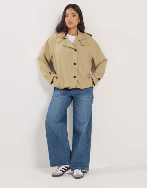PixieGirl Petite drawcord jacket in natural - view 1
