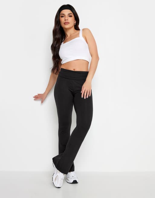 PixieGirl Petite flared leggings in black, 3 of 4