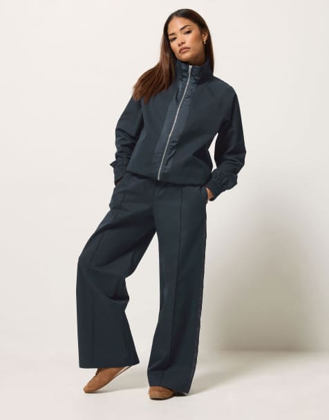 PixieGirl Petite funnel neck jacket and trouser set - view 1