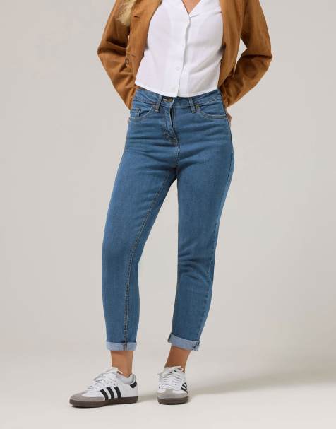 PixieGirl Petite mom jeans in blue - view 1