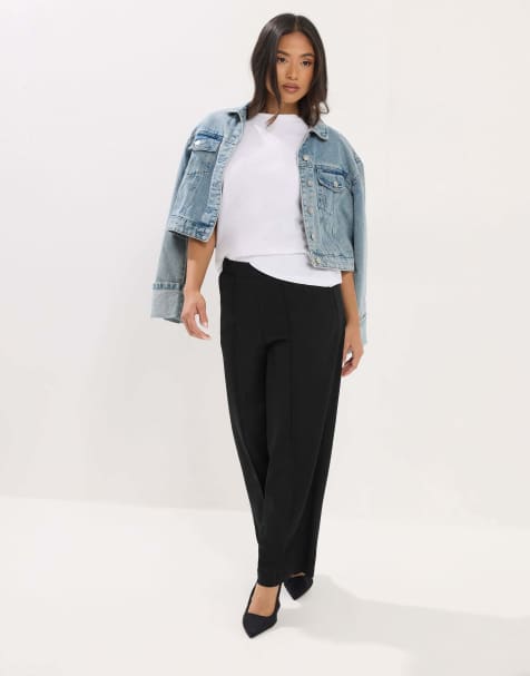 PixieGirl Petite pintuck trousers in black - view 1