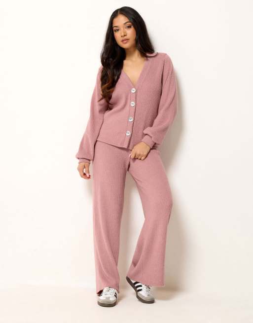 PixieGirl Petite textured cardigan in pink, 2 of 4