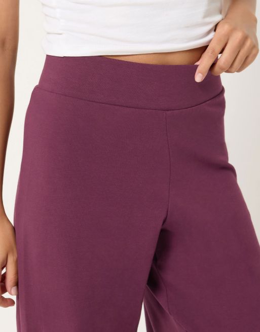 PixieGirl Petite wide leg yoga pants in red, 4 of 4
