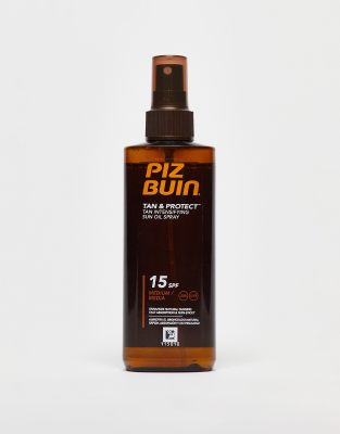 Piz Buin Tan & Protect Tan Intensifying Sun Oil Spray SPF15 150ml-No colour