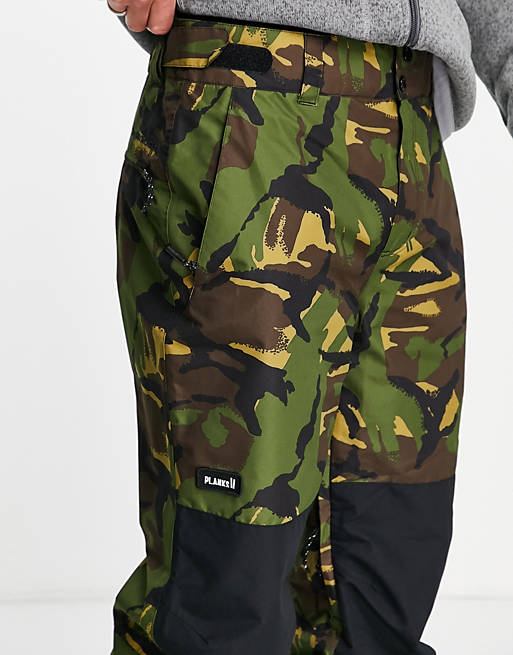 Trousers & Chinos Planks Easy Rider ski trousers in camo 