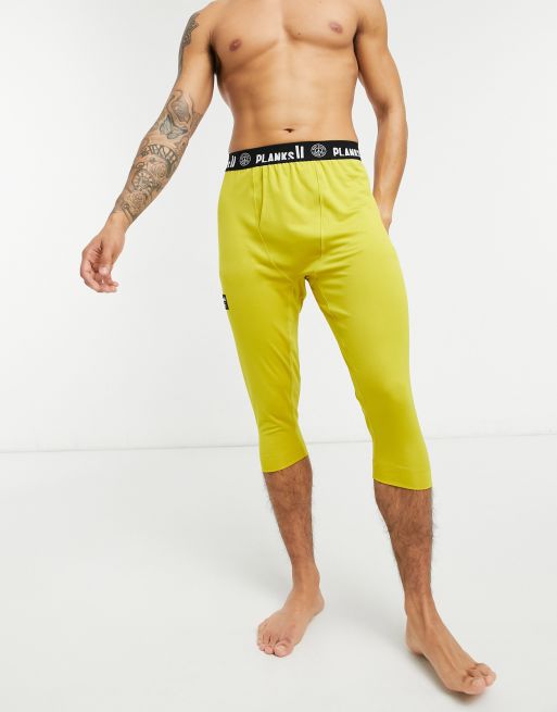 Mens three hot sale quarter leggings