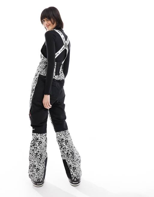 Plt Ski White Panelled Fit And Flare Pants