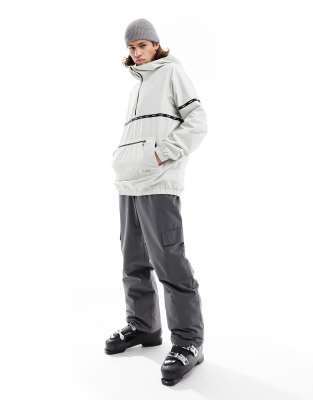 Planks gateway smock unisex jacket in bone white-Neutral