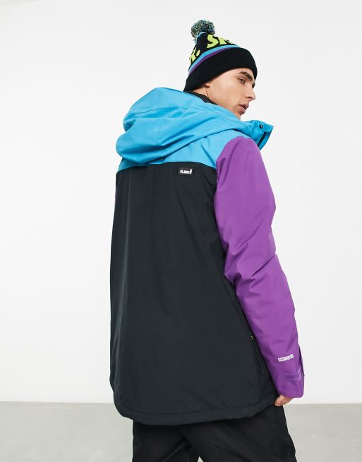 Planks Good Times insulated jacket black/blue | ASOS