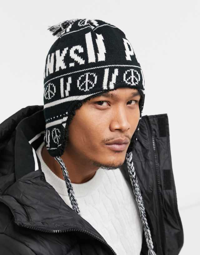 Planks Hang-time chullo beanie in black