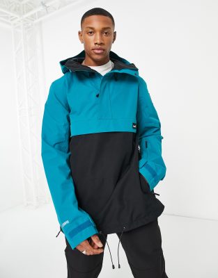 Planks Happy Days Anorak Ski Jacket In Teal-blue | ModeSens