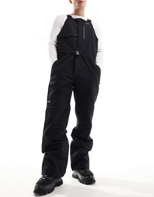 Planks high rider bib ski overall in black