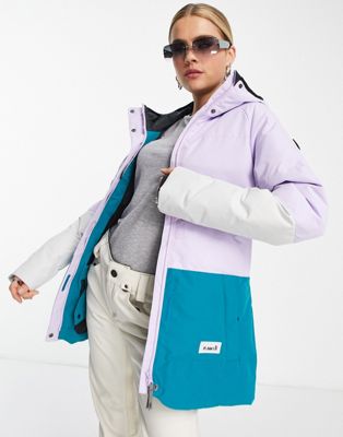 Planks Huff'n'puffer ski puffer jacket in lilac