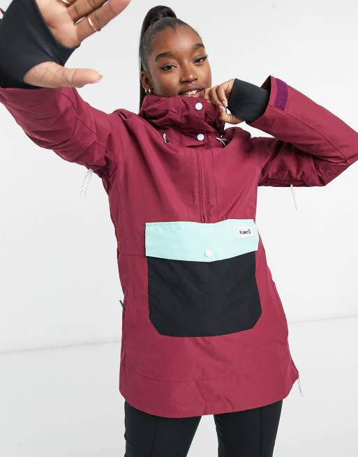 Planks - Overstoke - Ski-anorak in pruim