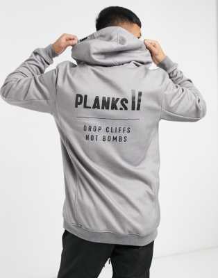 Planks Park 'n Ride riding hoodie in grey