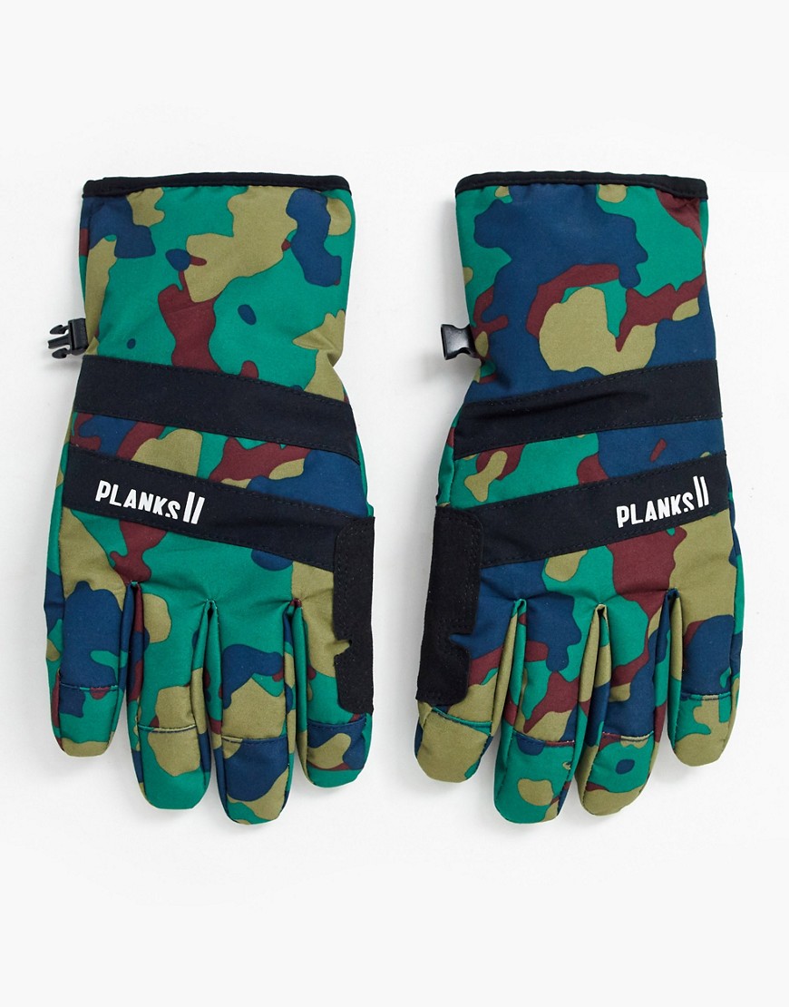 Planks - Peacemaker - Geoisoleerde handschoenen met camouflageprint-Groen