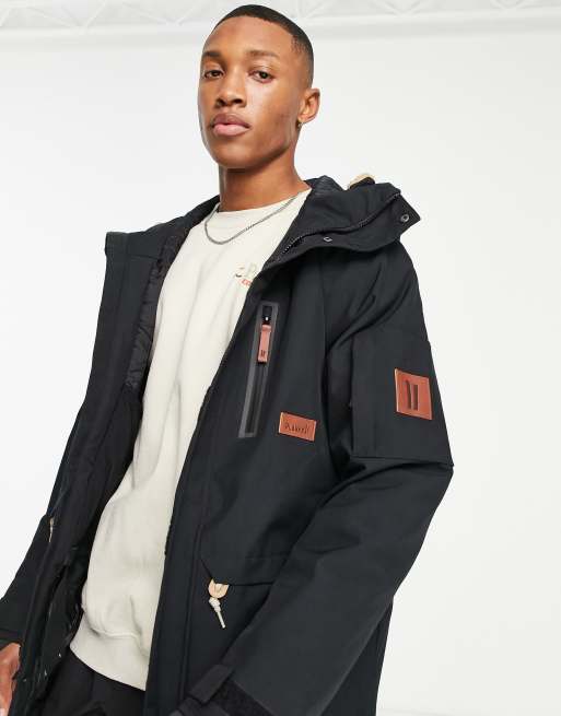 Planks The People's parka ski jacket in black | ASOS