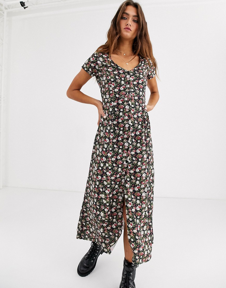 Платье макси с винтажным цветочным принтом Motel-Мульти