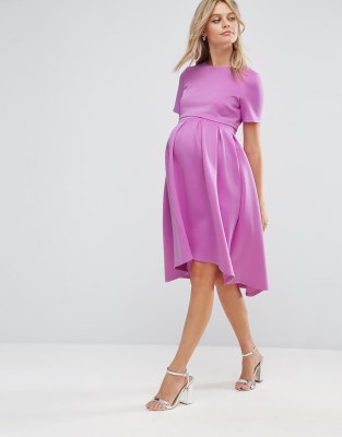 фото Платье с асимметричным краем asos maternity nursing-розовый asos maternity - nursing