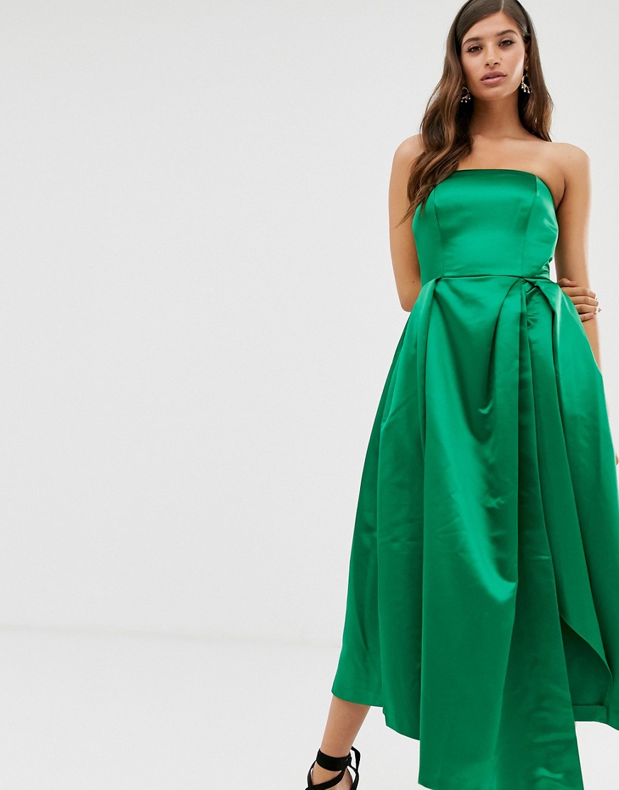 Платье с открытыми плечами Closet-Зеленый