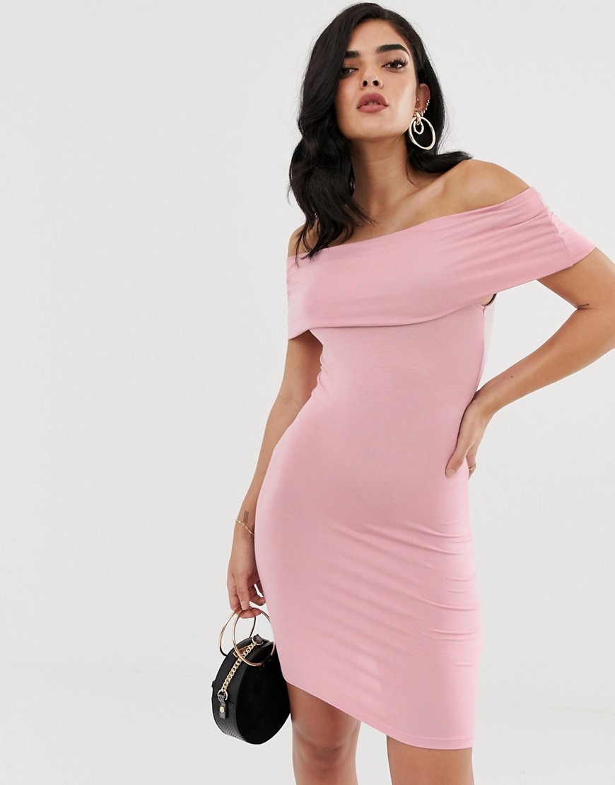 фото Платье с открытыми плечами ivyrevel-розовый