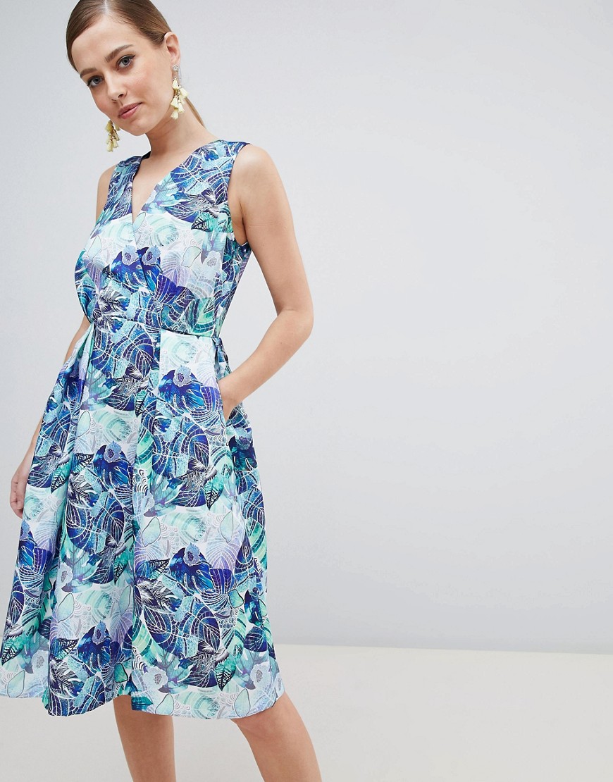 фото Платье с цветочным принтом closet london-мульти