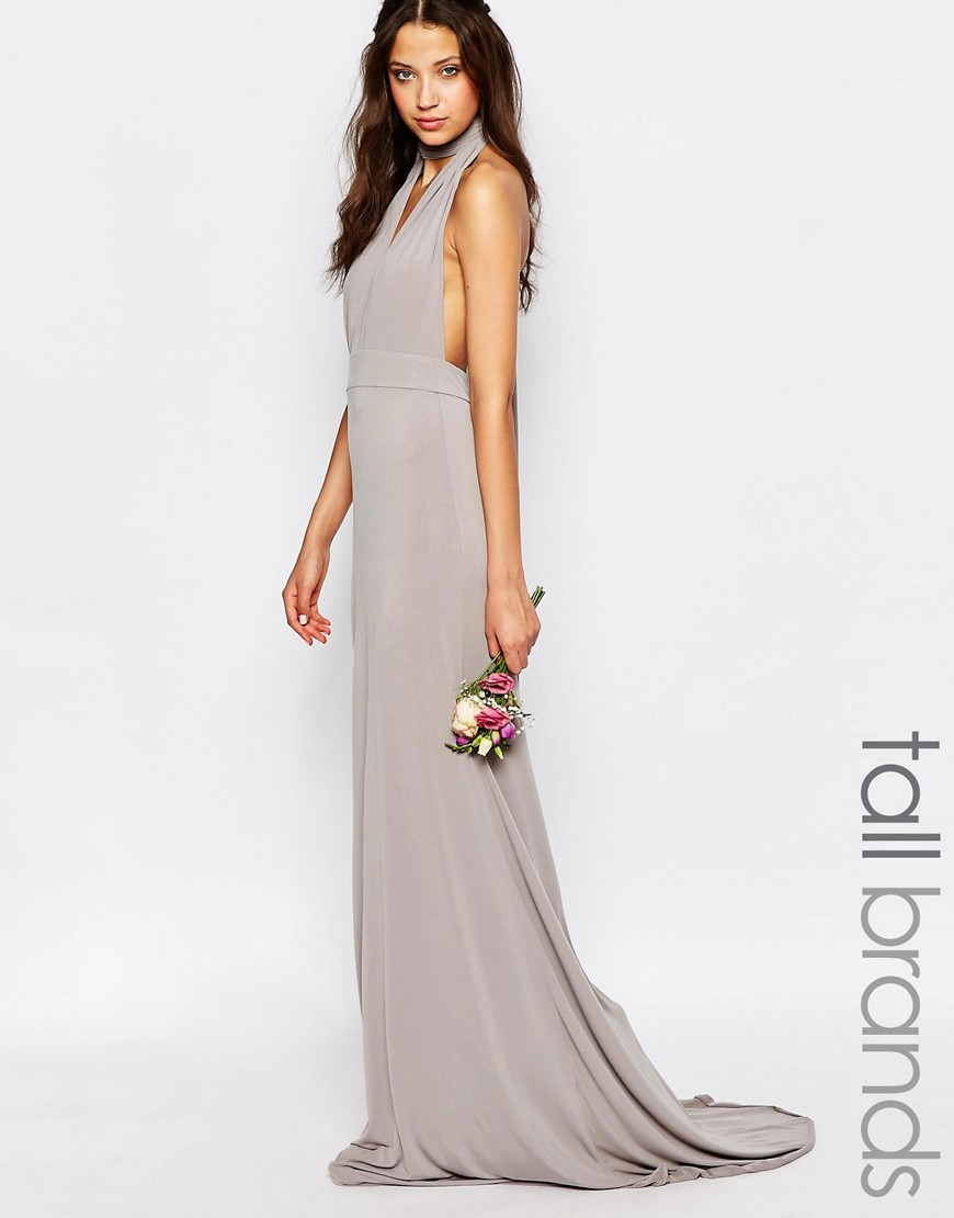фото Платье-трансформер макси с годе tfnc tall wedding-серый