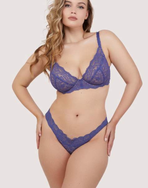 Playful Promises Ariana lingerie set in space dust blue - view 1