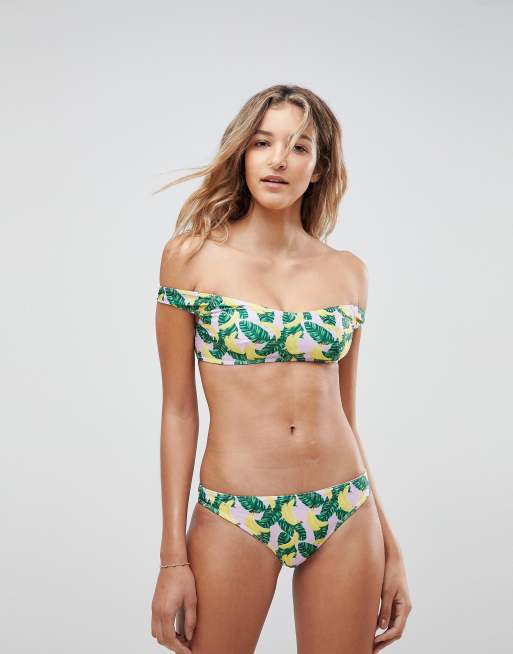 Playful Promises - Bas de bikini imprimé bananes, 3 de 4