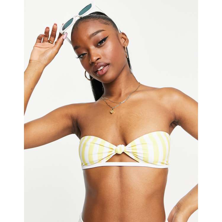 Yellow hot sale checkered swimsuit