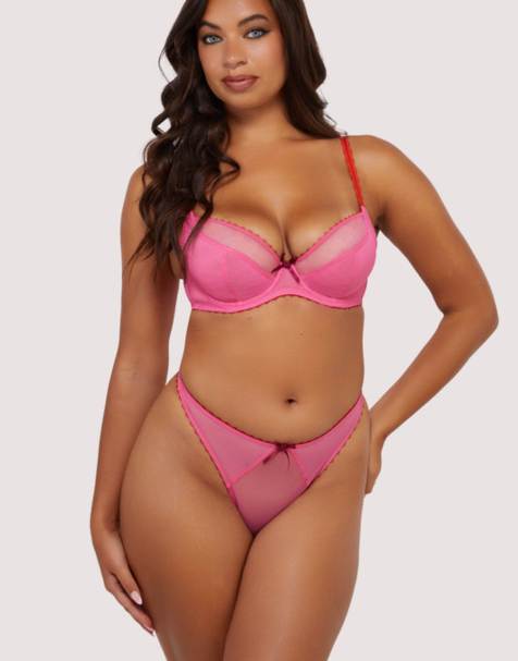 Playful Promises Grace thong in pink - view 1