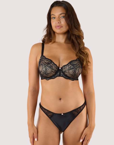 Playful Promises Idol black lace thong in black - view 1