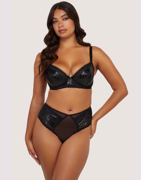 Playful Promises Jacinda embroide brief in black - view 1
