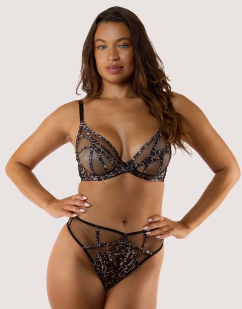 Playful Promises Ramona leopard high waist thong in leopard print - view 1