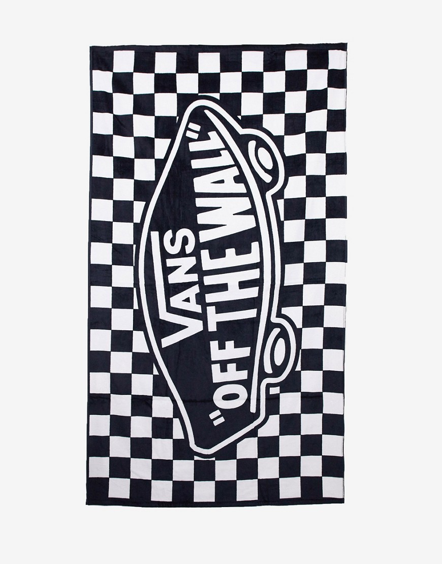 фото Пляжное полотенце с шахматным узором vans-черный