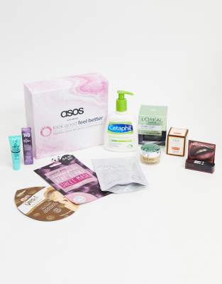 фото Подарочный набор для макияжа asos x look good feel better box (скидка 76%)-бесцветный beauty extras